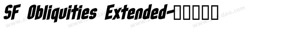 SF Obliquities Extended字体转换